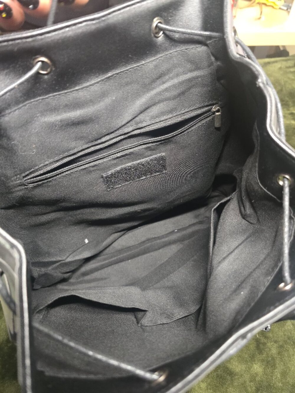 Holographic Geometric Luminous Backpack Iridescent Color-Changing Reflective Rav - Picture 6 of 6